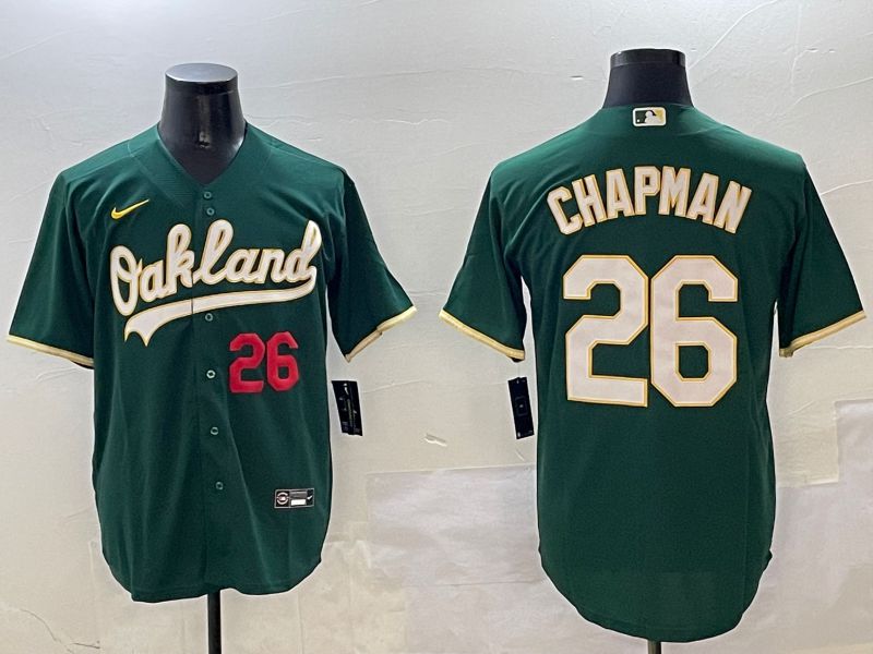 Men Oakland Athletics #26 Chapman Green Game 2025 Nike MLB Jersey style 4->minnesota twins->MLB Jersey